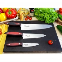 Набор из 3-х кухонных ножей Alexander AUS-8 Satin, Kizlyar Supreme купить в Архангельске